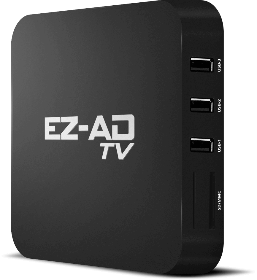 EZ-AD Unit in-store digital signage screen with promotional content